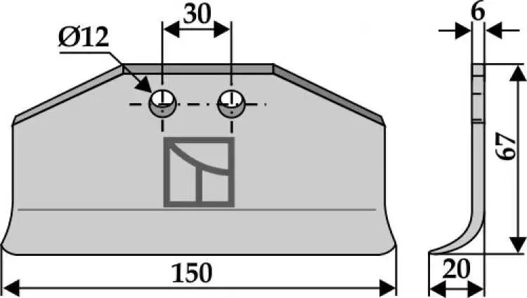 Wechselklinge 150x67mm